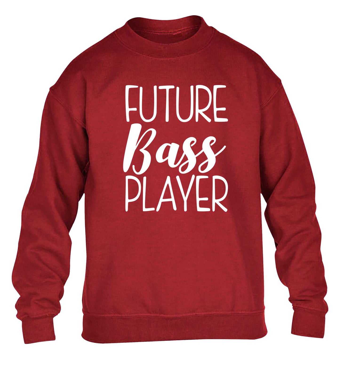 Future bass player children's grey sweater 12-14 Years