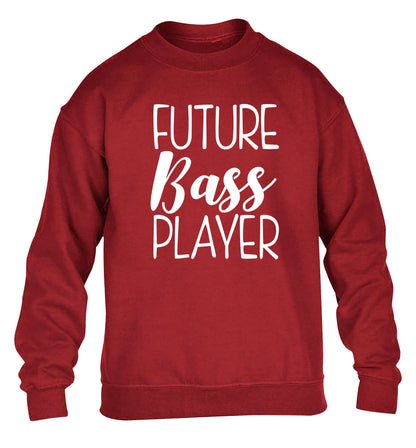 Future bass player children's grey sweater 12-14 Years