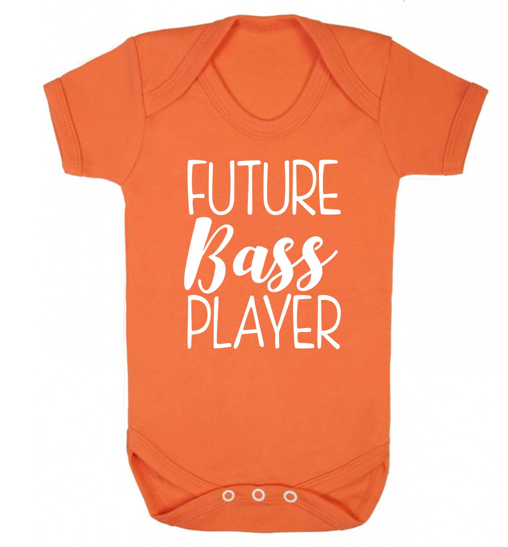 Future bass player Baby Vest orange 18-24 months