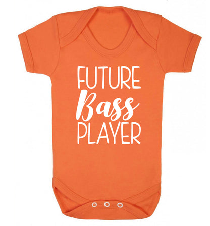 Future bass player Baby Vest orange 18-24 months