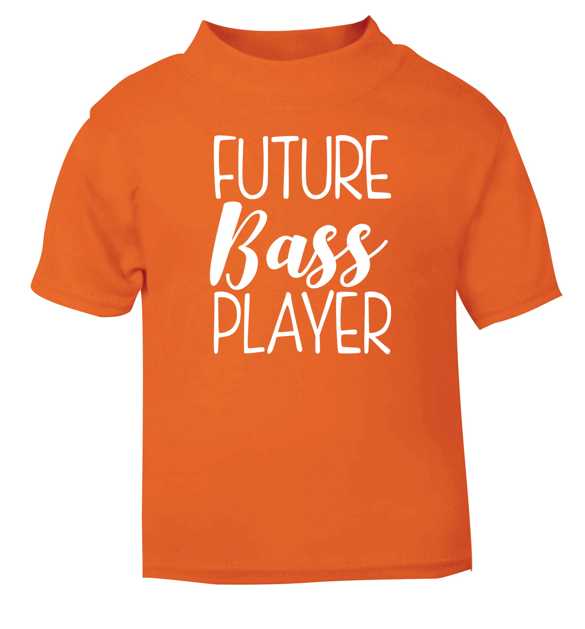 Future bass player orange Baby Toddler Tshirt 2 Years