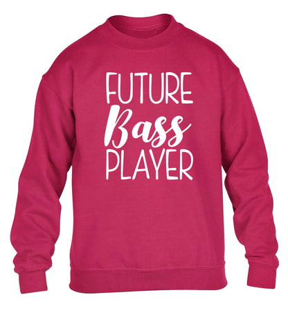 Future bass player children's pink sweater 12-14 Years