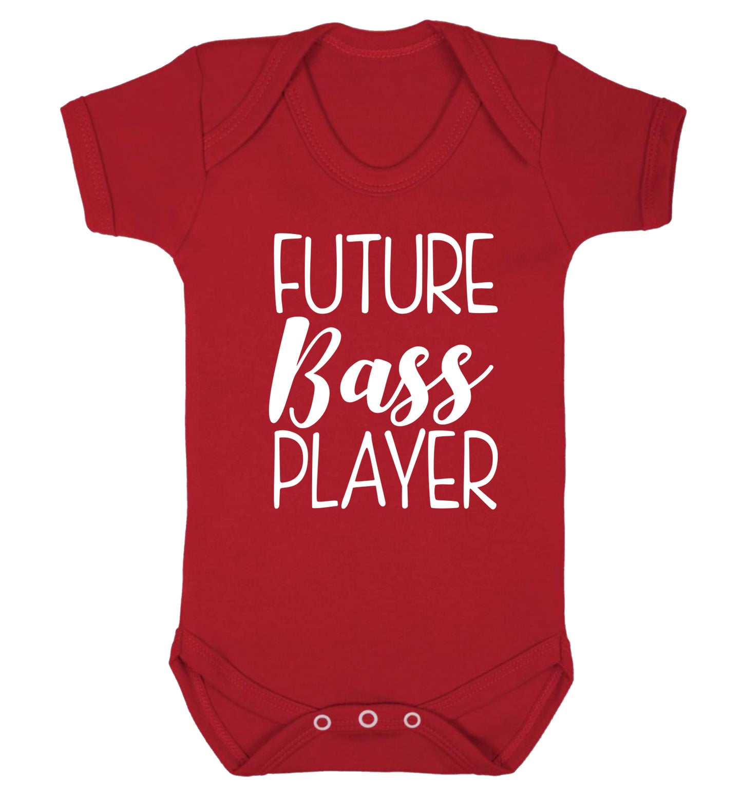 Future bass player Baby Vest red 18-24 months