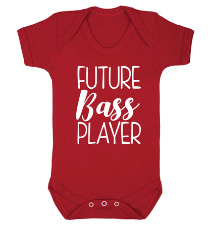 Future bass player Baby Vest red 18-24 months