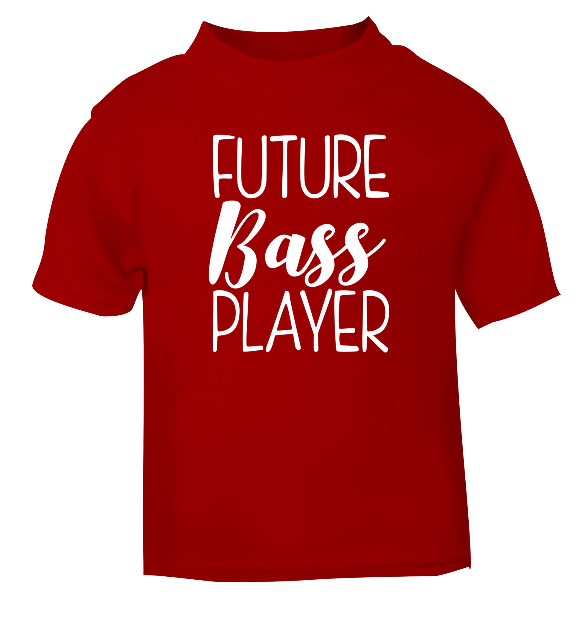Future bass player red Baby Toddler Tshirt 2 Years