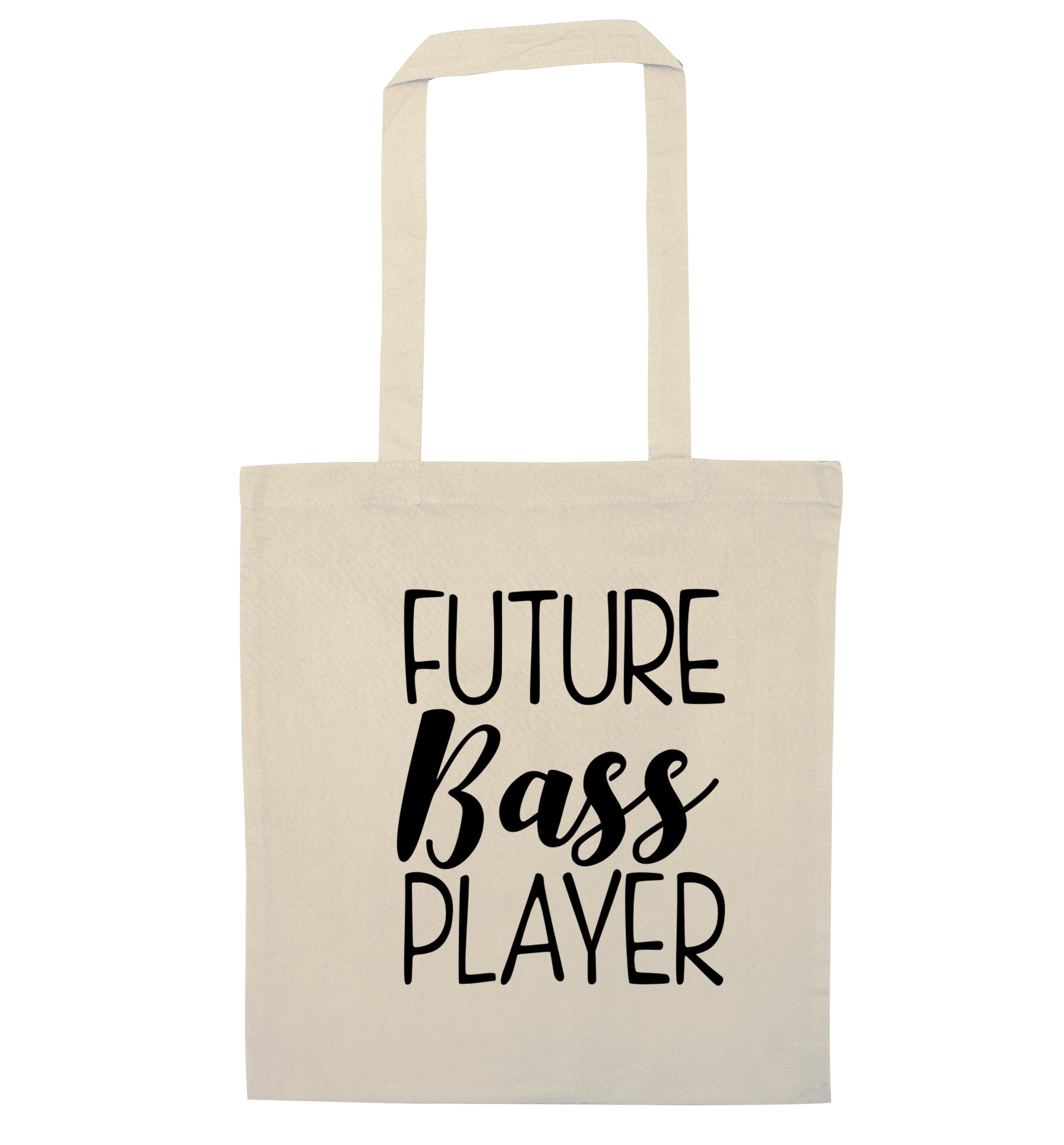 Future bass player natural tote bag