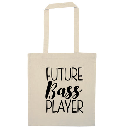 Future bass player natural tote bag