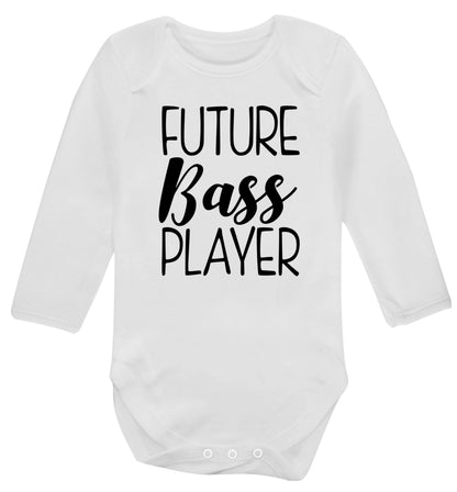 Future bass player Baby Vest long sleeved white 6-12 months