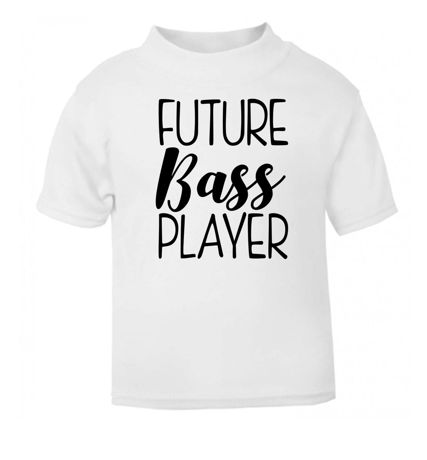 Future bass player white Baby Toddler Tshirt 2 Years