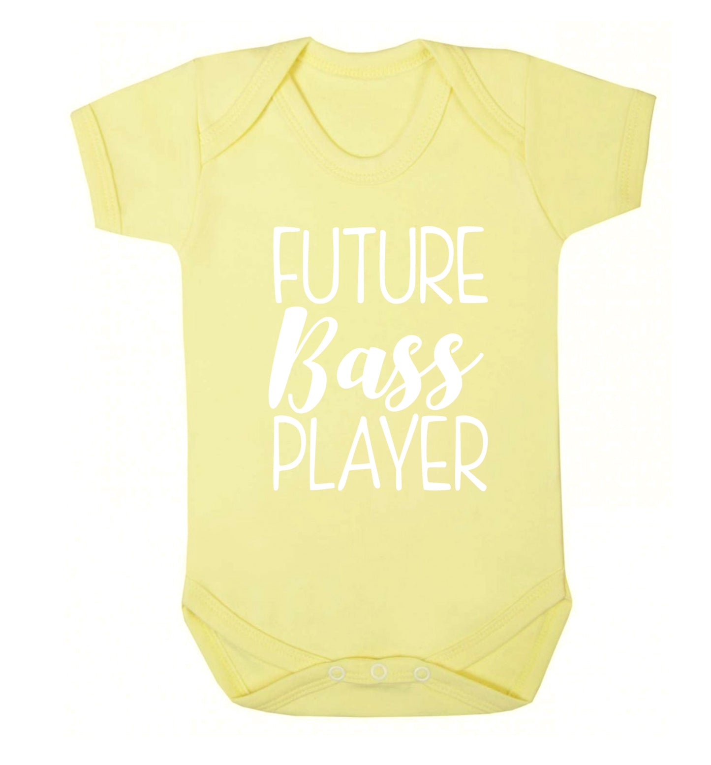Future bass player Baby Vest pale yellow 18-24 months