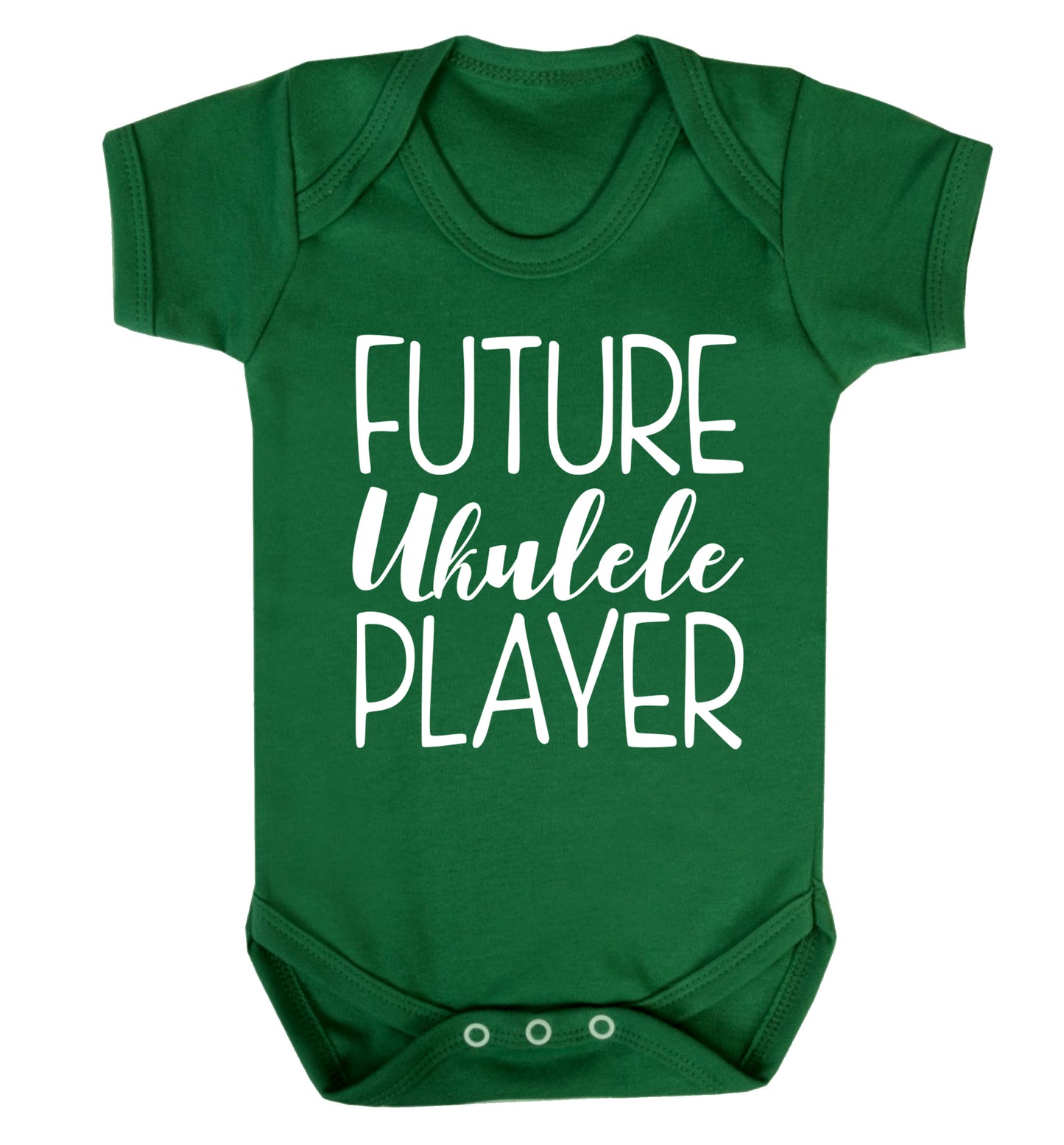 Future ukulele player Baby Vest green 18-24 months