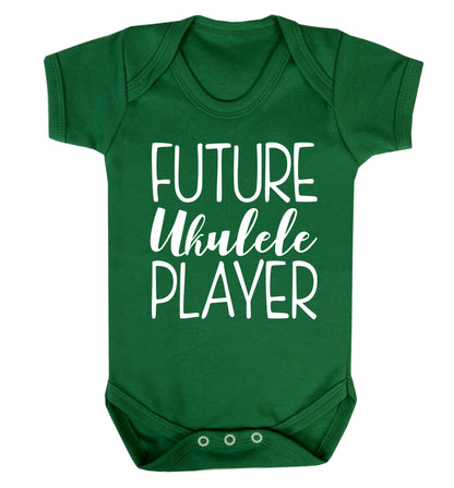 Future ukulele player Baby Vest green 18-24 months