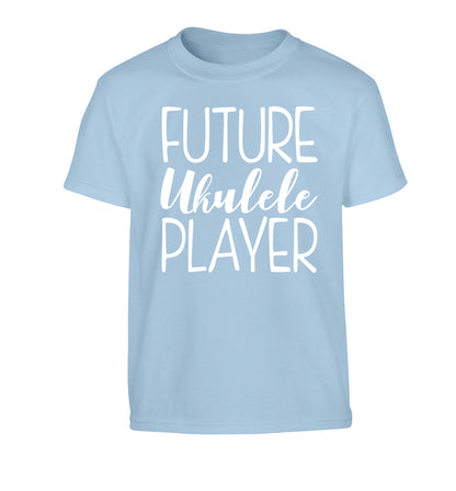 Future ukulele player Children's light blue Tshirt 12-14 Years