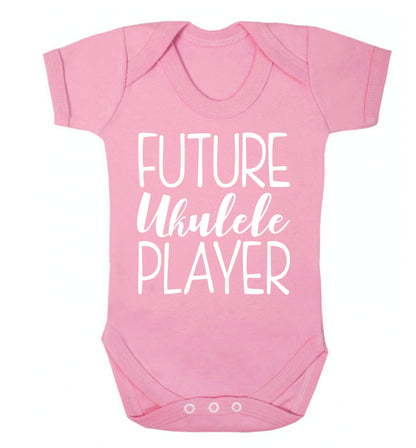 Future ukulele player Baby Vest pale pink 18-24 months