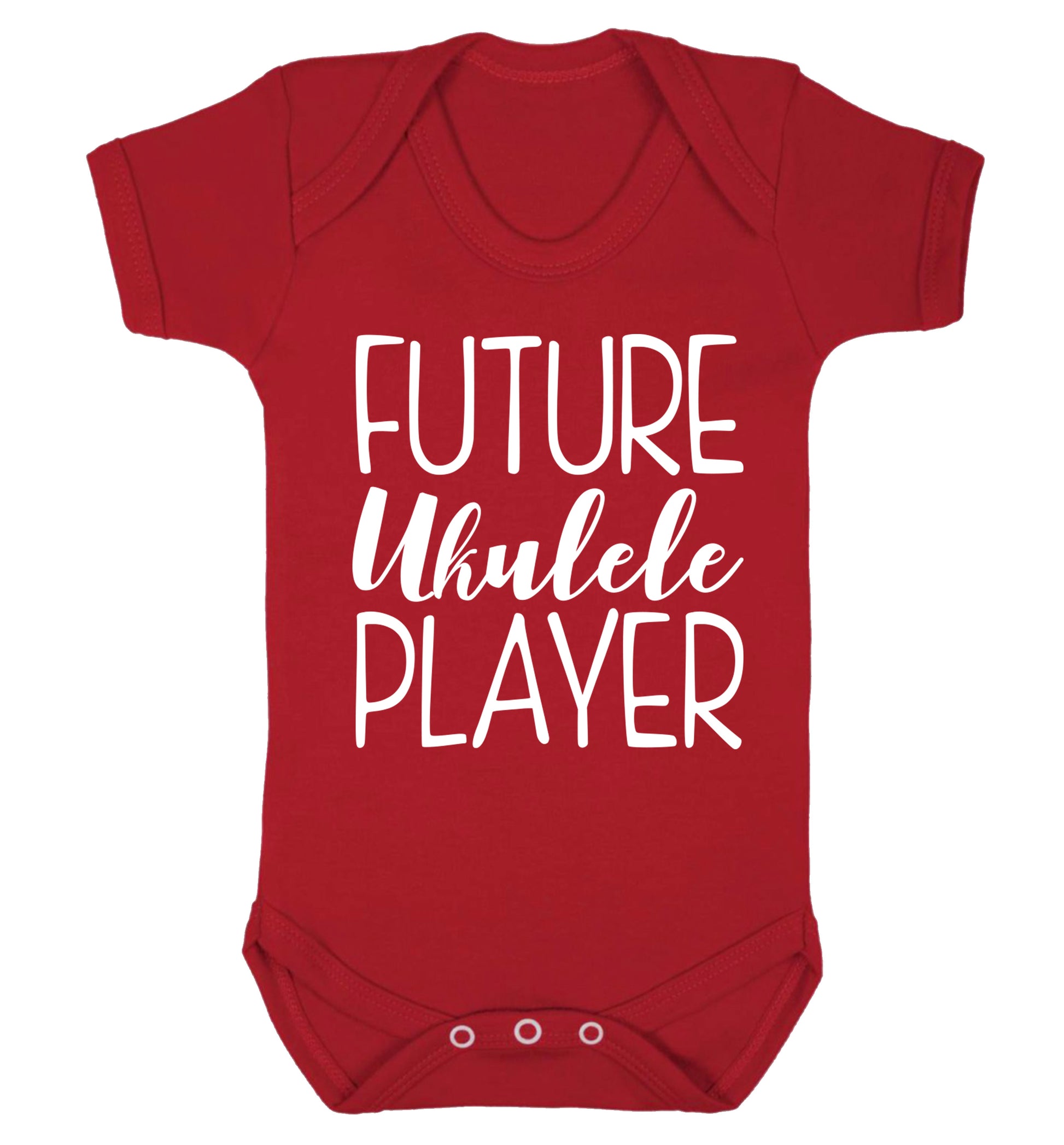 Future ukulele player Baby Vest red 18-24 months