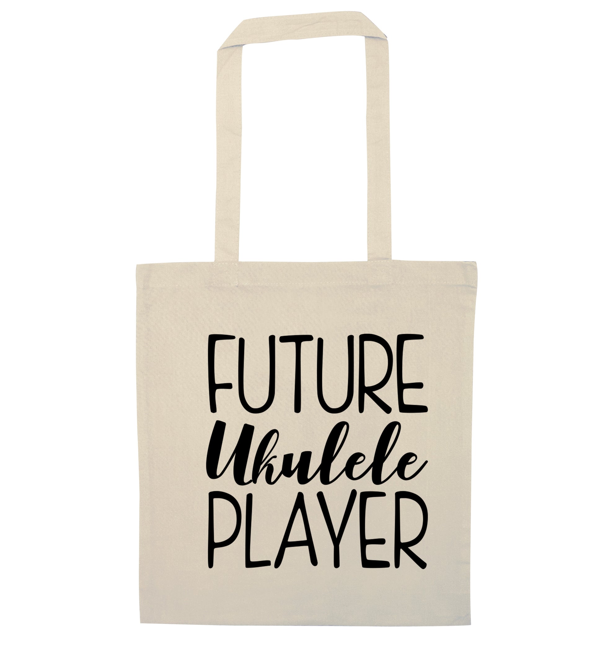 Future ukulele player natural tote bag
