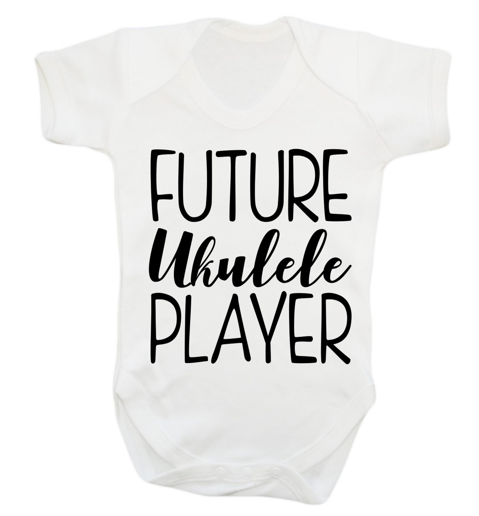 Future ukulele player Baby Vest white 18-24 months