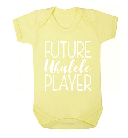 Future ukulele player Baby Vest pale yellow 18-24 months