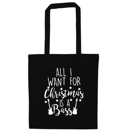 All I want for Christmas is a bass black tote bag