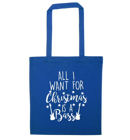 All I want for Christmas is a bass blue tote bag