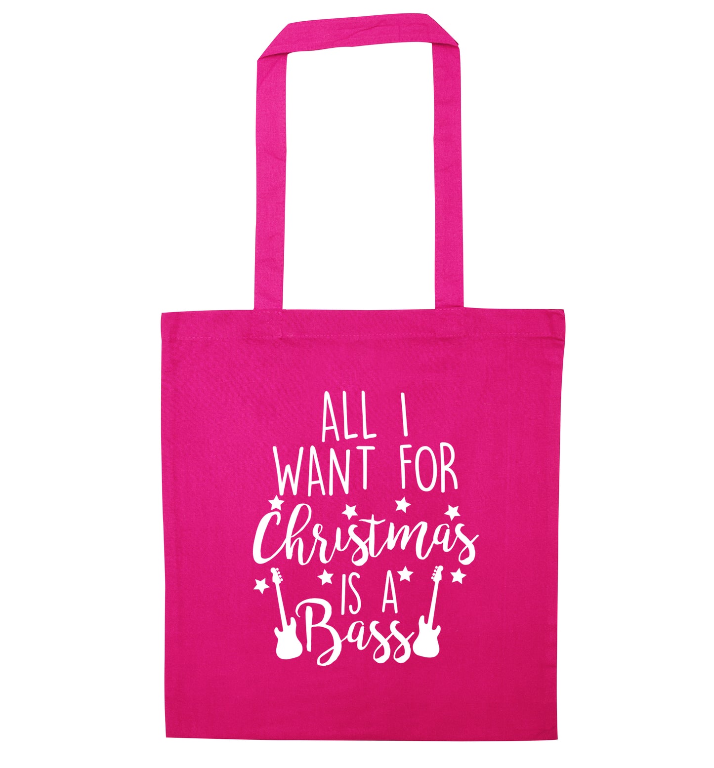 All I want for Christmas is a bass pink tote bag