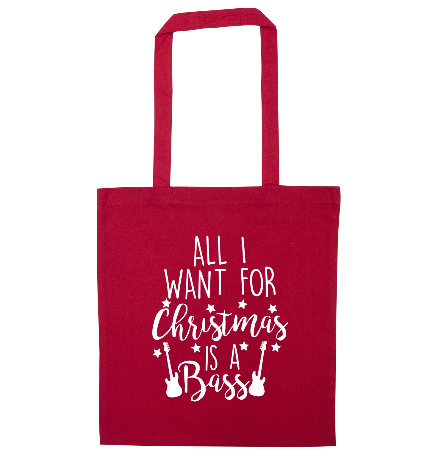 All I want for Christmas is a bass red tote bag