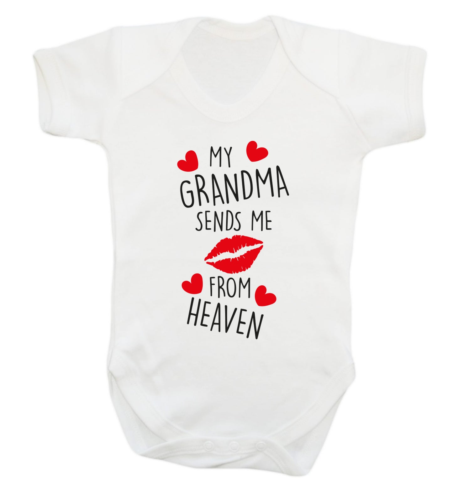 My grandma sends me kisses from heaven Baby Vest white 18-24 months