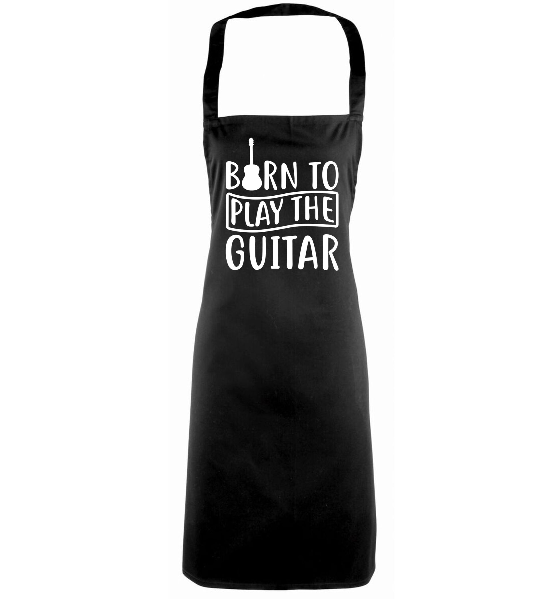 Born to play the guitar black apron