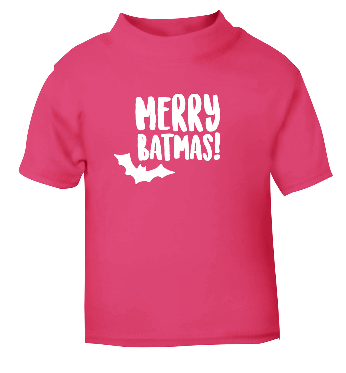 Merry Batmas pink Baby Toddler Tshirt 2 Years