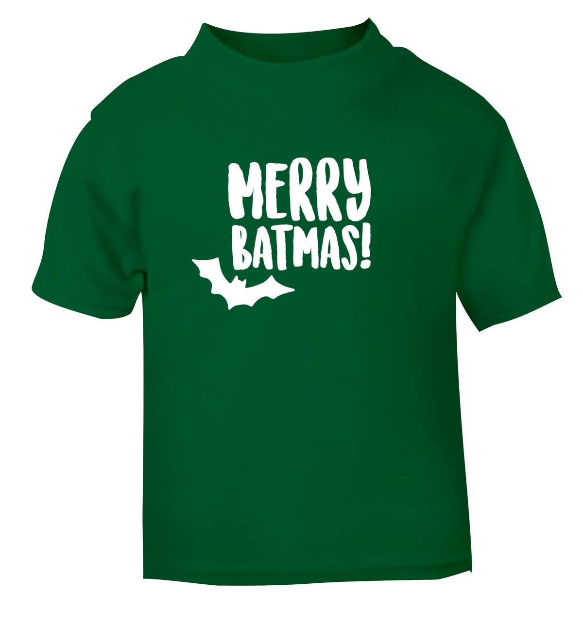 Merry Batmas green Baby Toddler Tshirt 2 Years