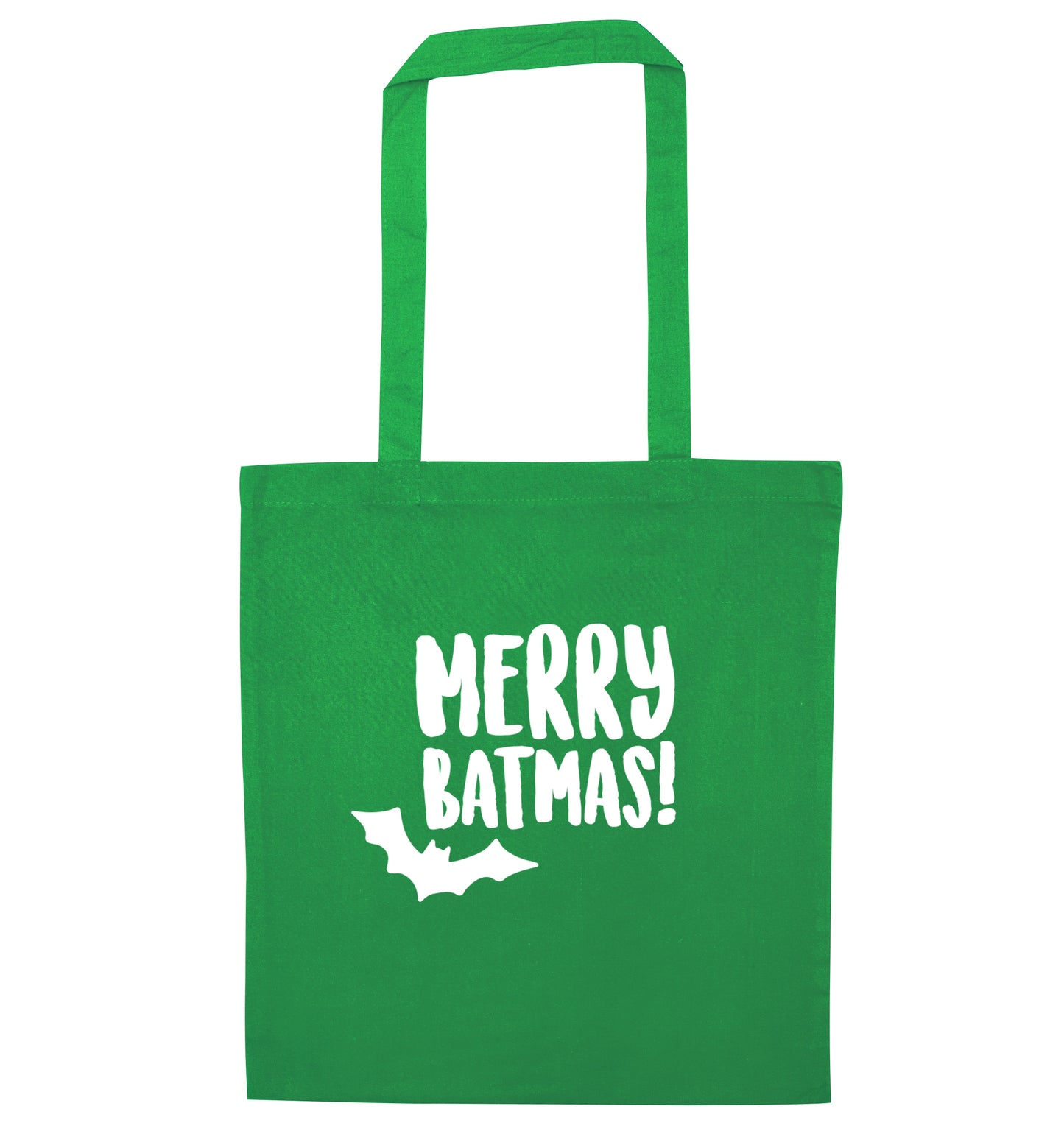 Merry Batmas green tote bag