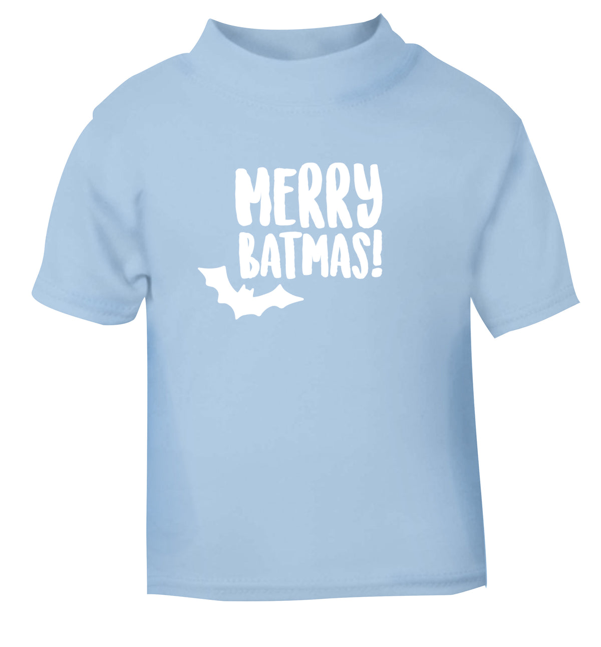 Merry Batmas light blue Baby Toddler Tshirt 2 Years