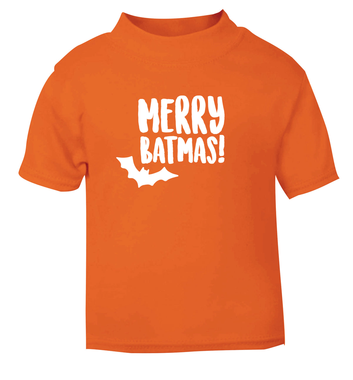 Merry Batmas orange Baby Toddler Tshirt 2 Years