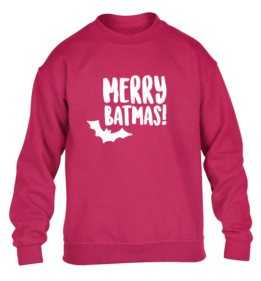 Merry Batmas children's pink sweater 12-14 Years