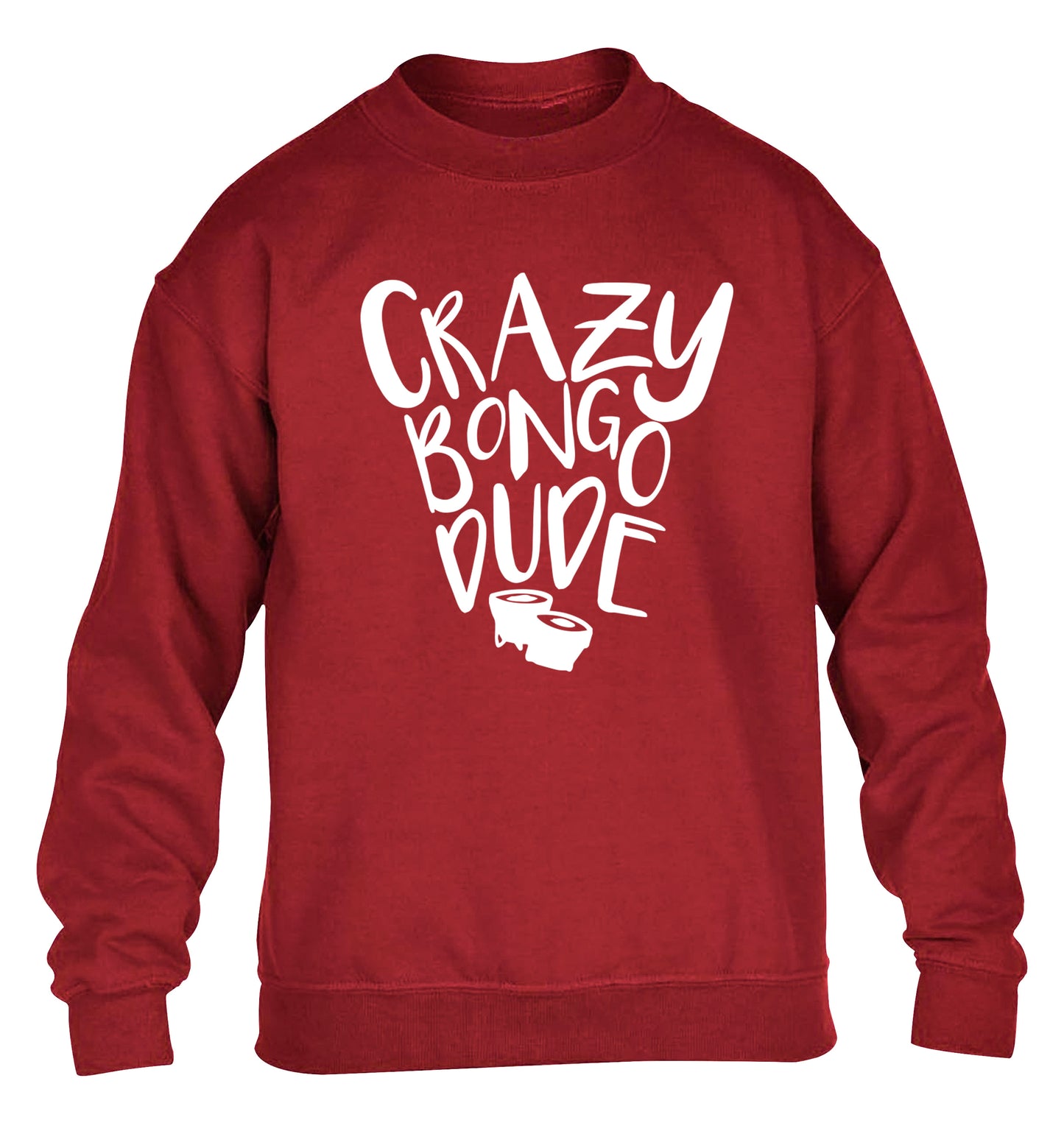 Crazy bongo dude children's grey sweater 12-14 Years