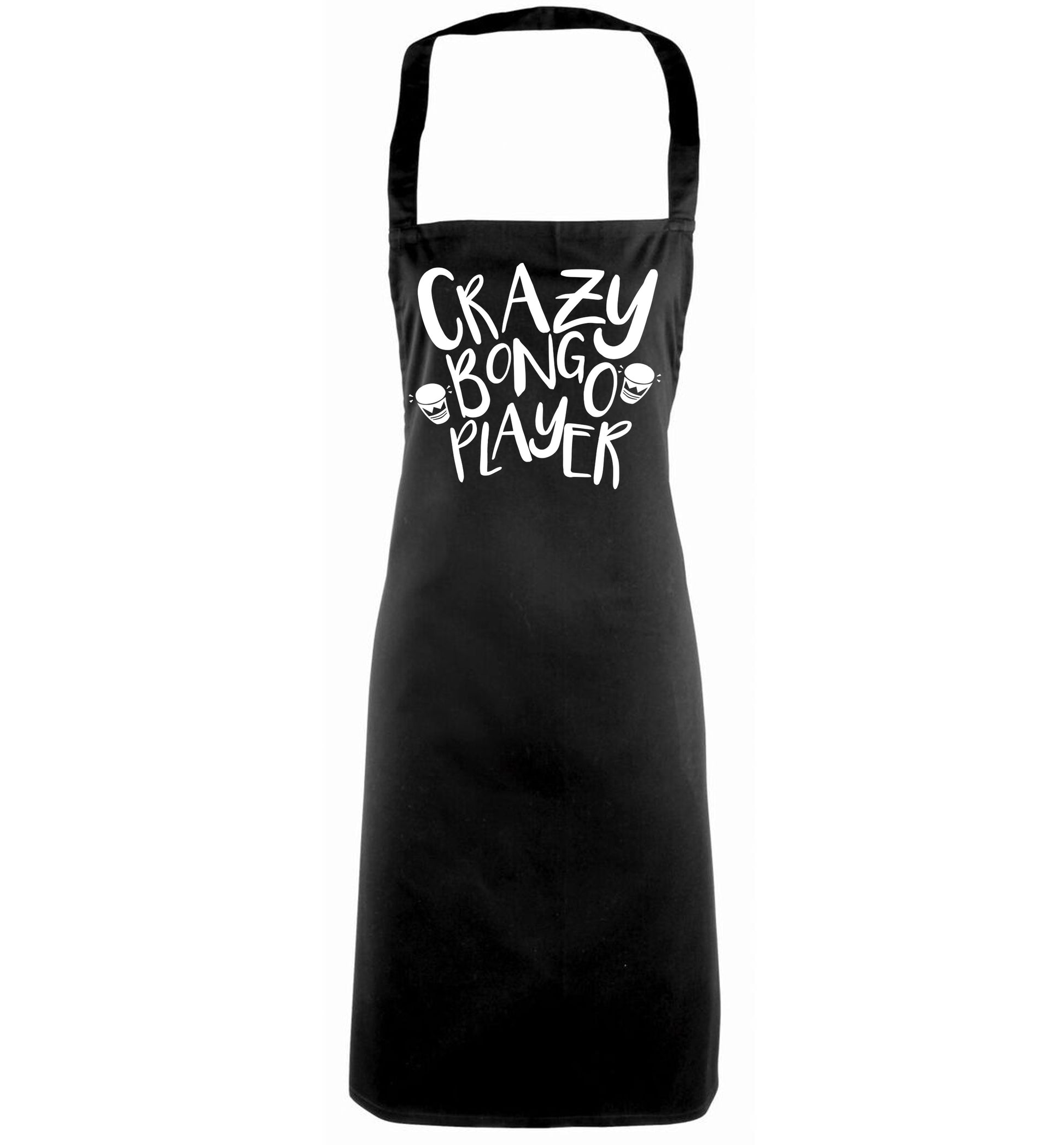 Crazy bongo player black apron