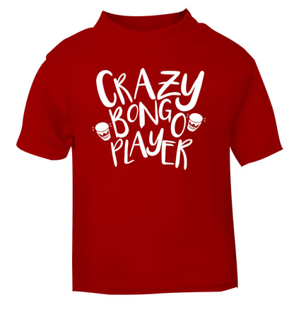 Crazy bongo player red Baby Toddler Tshirt 2 Years