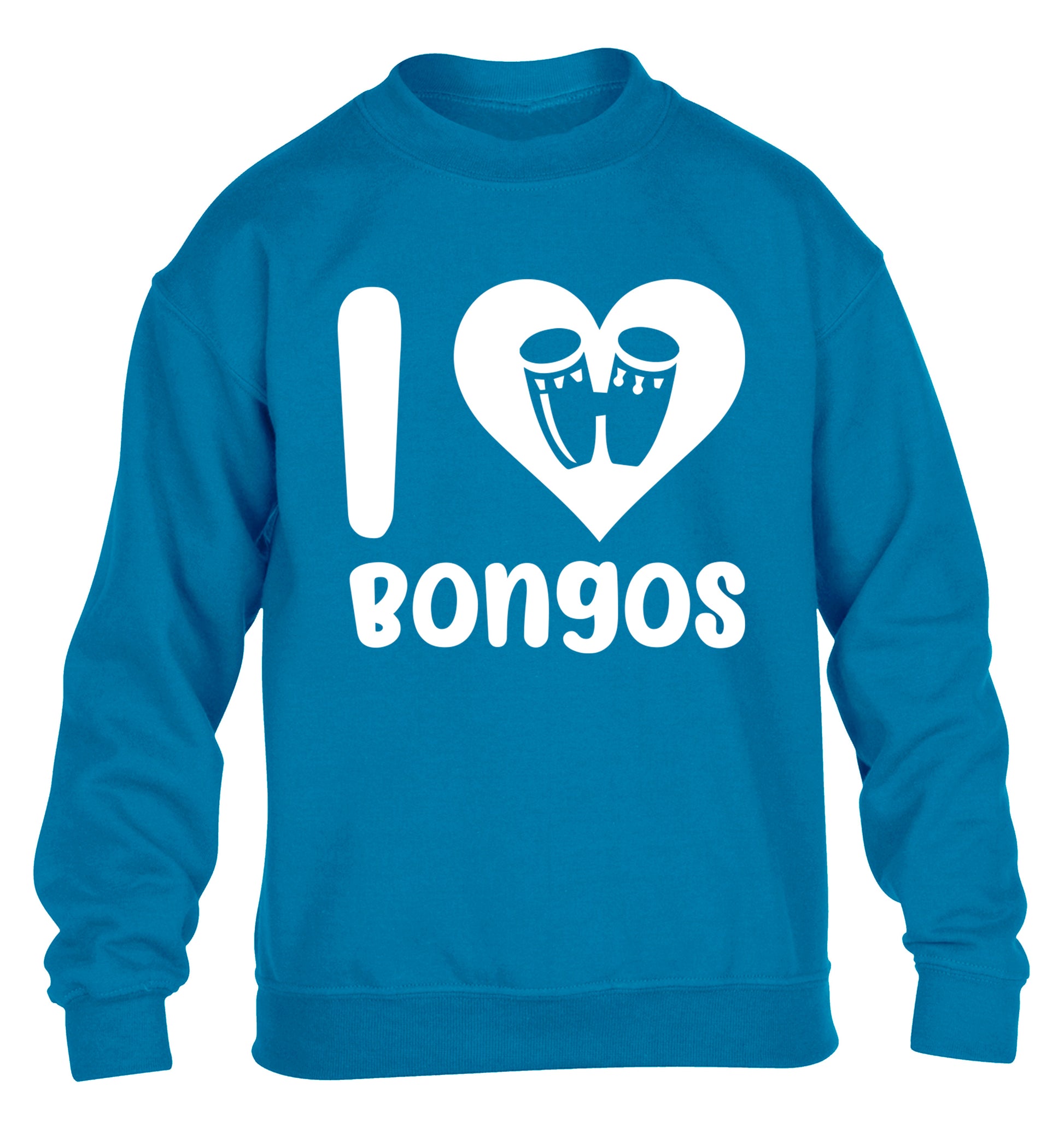 I love bongos children's blue sweater 12-14 Years