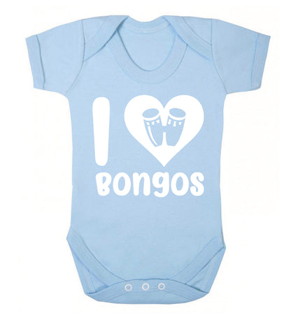 I love bongos Baby Vest pale blue 18-24 months