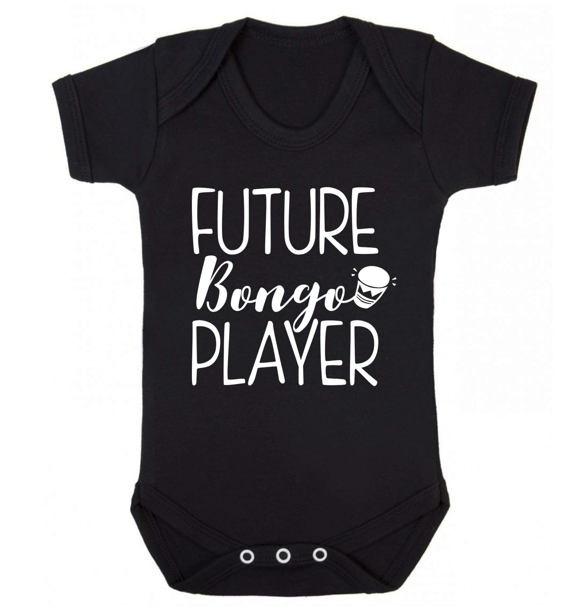 Future bongo player Baby Vest black 18-24 months