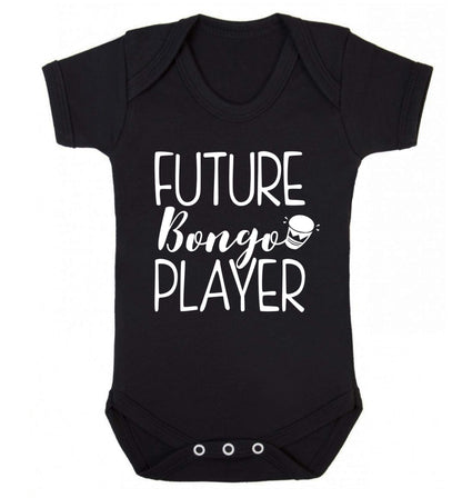 Future bongo player Baby Vest black 18-24 months