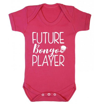 Future bongo player Baby Vest dark pink 18-24 months
