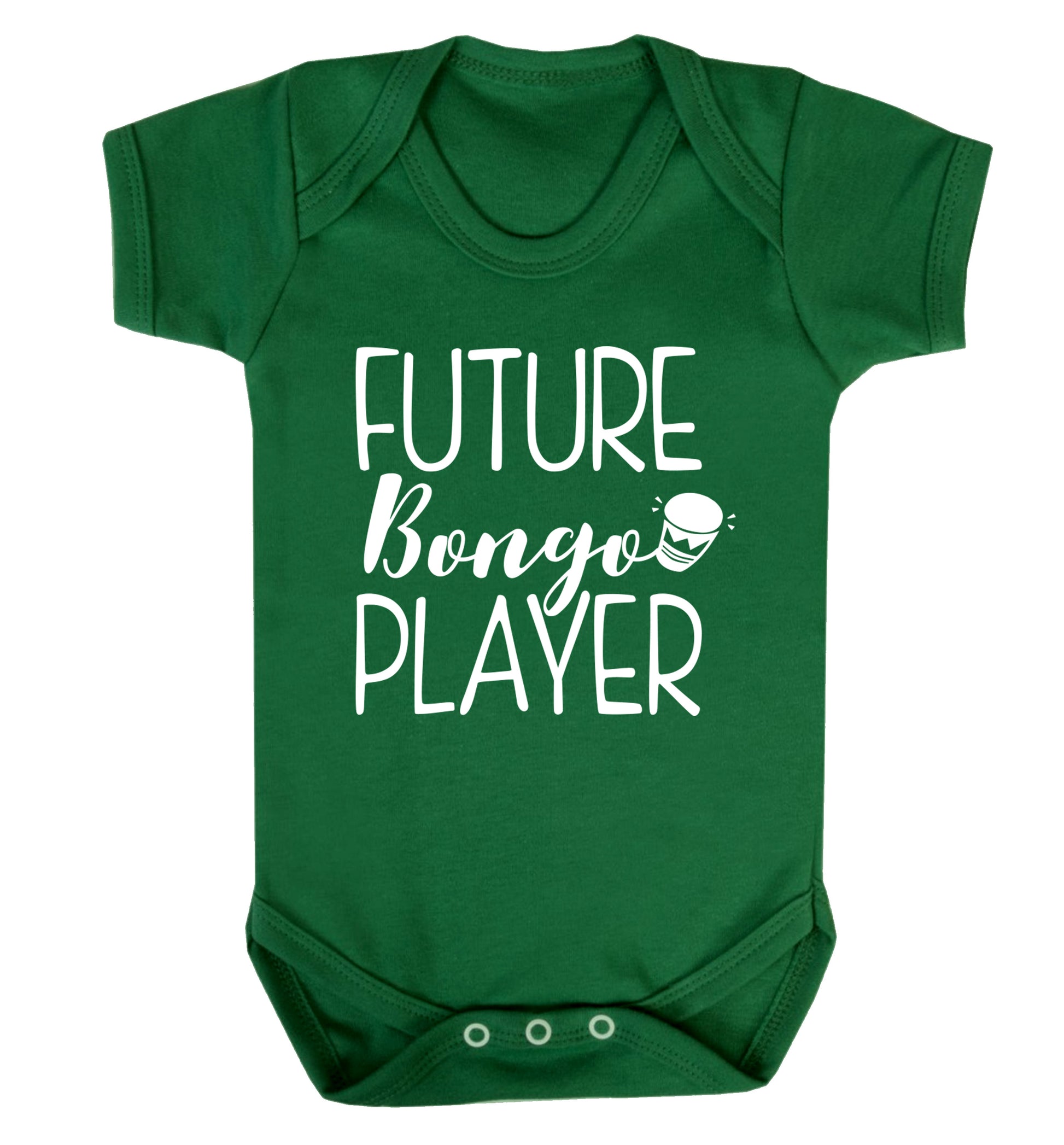 Future bongo player Baby Vest green 18-24 months