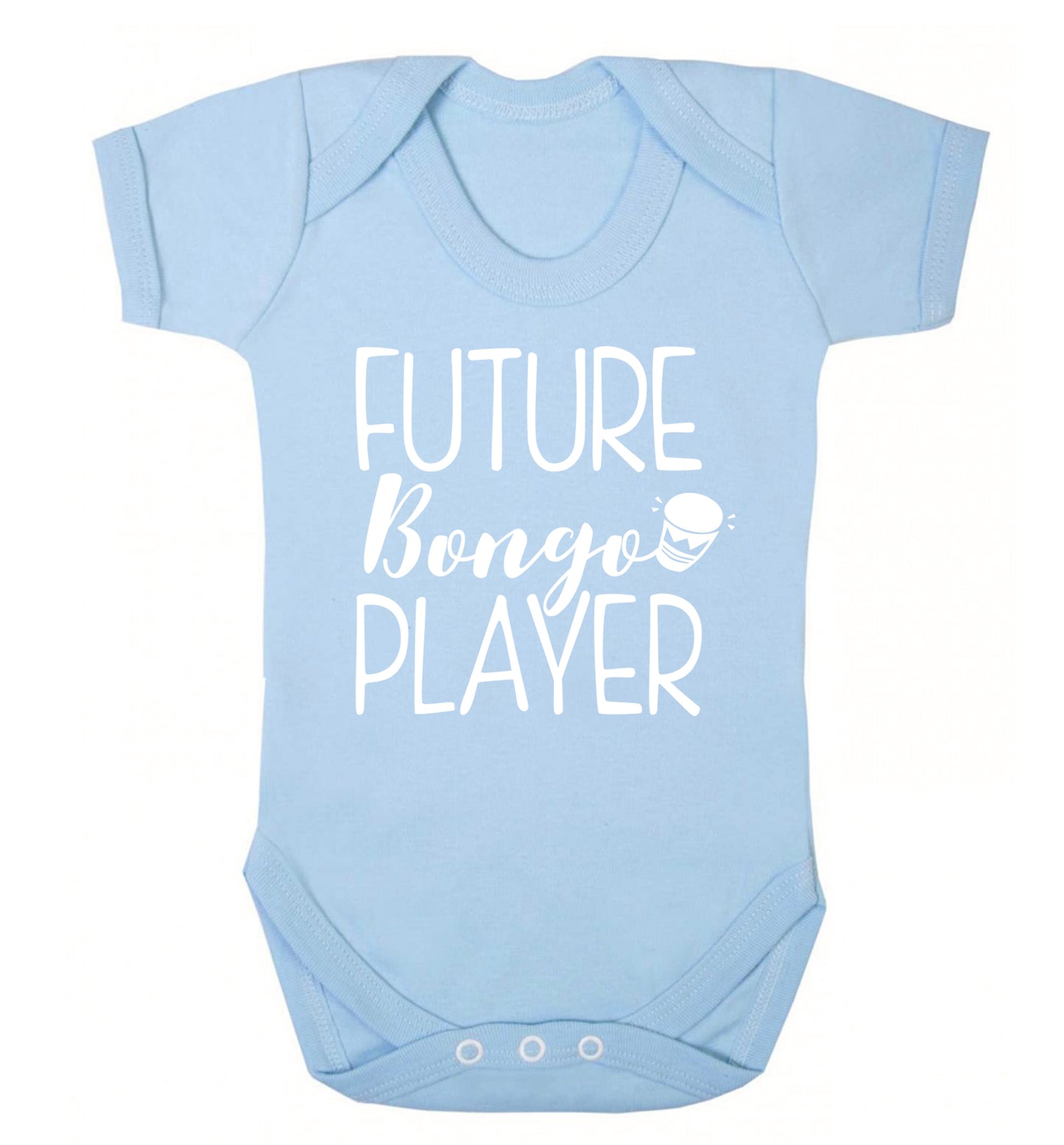 Future bongo player Baby Vest pale blue 18-24 months