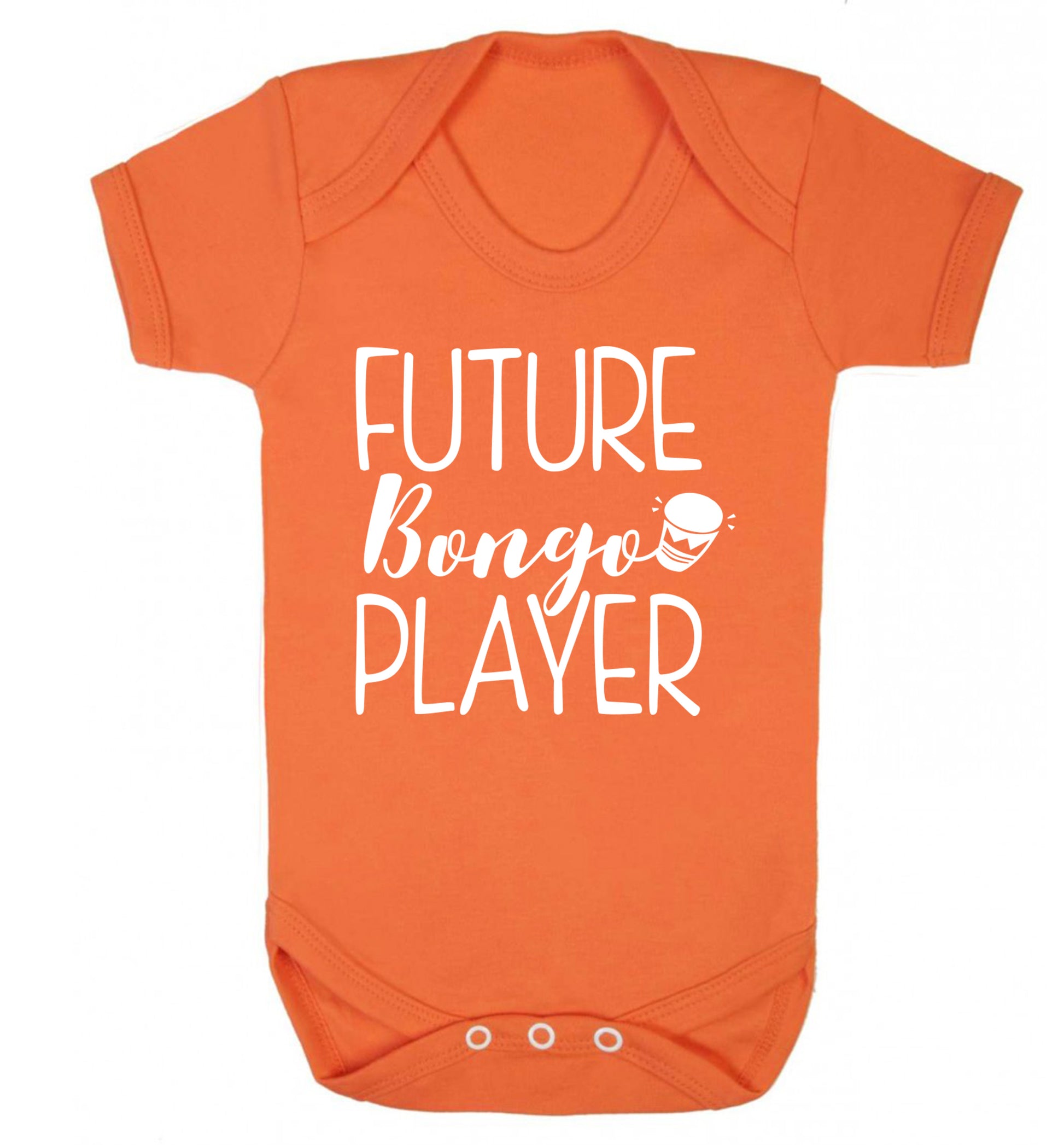 Future bongo player Baby Vest orange 18-24 months
