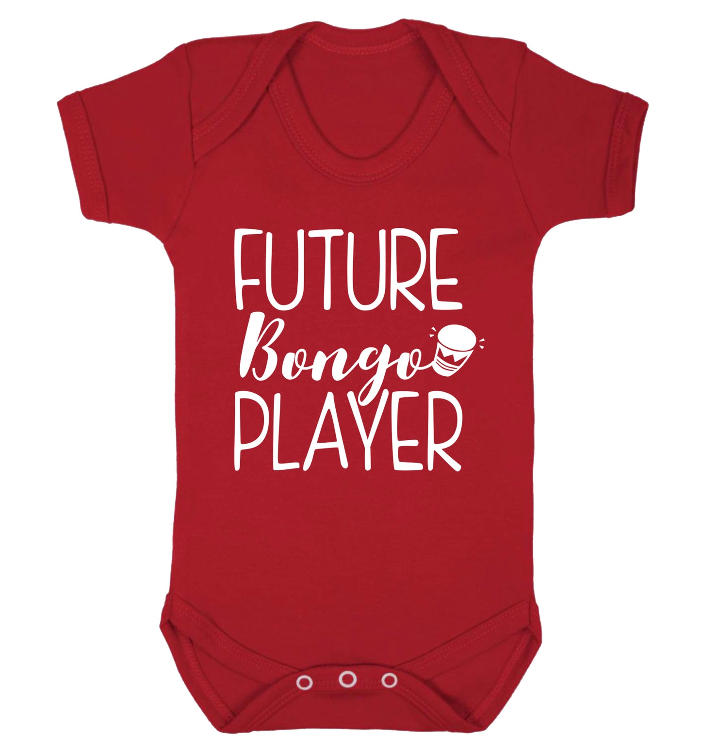 Future bongo player Baby Vest red 18-24 months