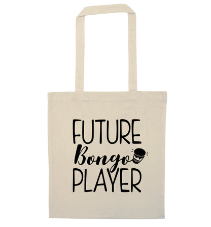 Future bongo player natural tote bag
