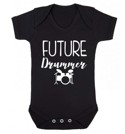 Future drummer Baby Vest black 18-24 months