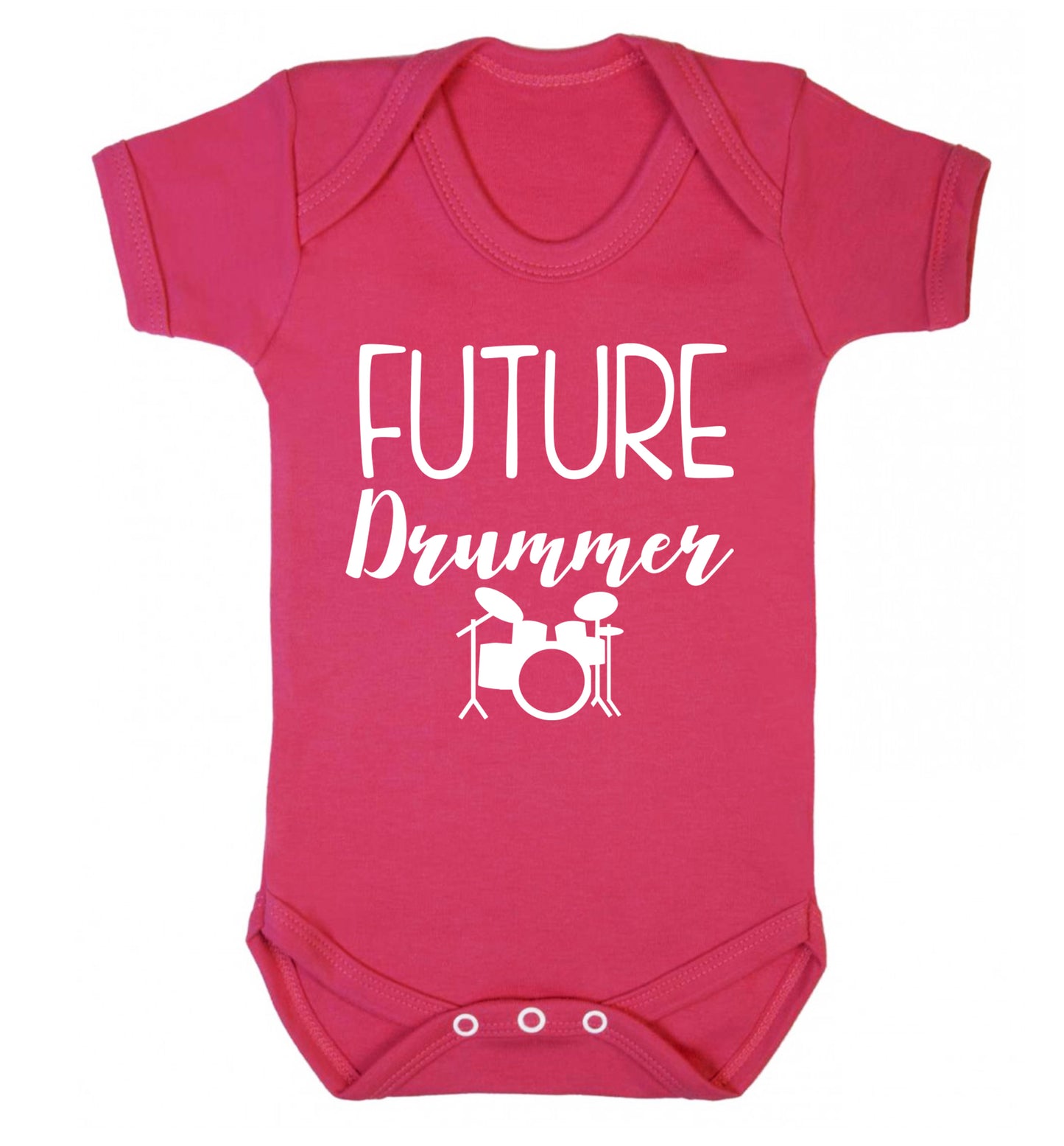 Future drummer Baby Vest dark pink 18-24 months