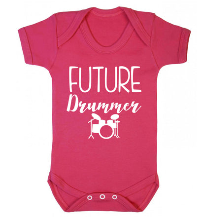Future drummer Baby Vest dark pink 18-24 months